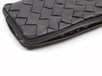 milloo Chloe Handwoven Clutch Black