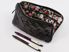 milloo Chloe Handwoven Clutch Black
