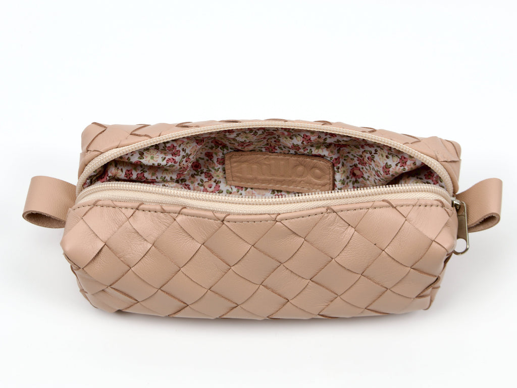 milloo Handwoven Pen Case Vintage Pink