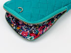 milloo Slim Pen Case Handwoven Turquoise