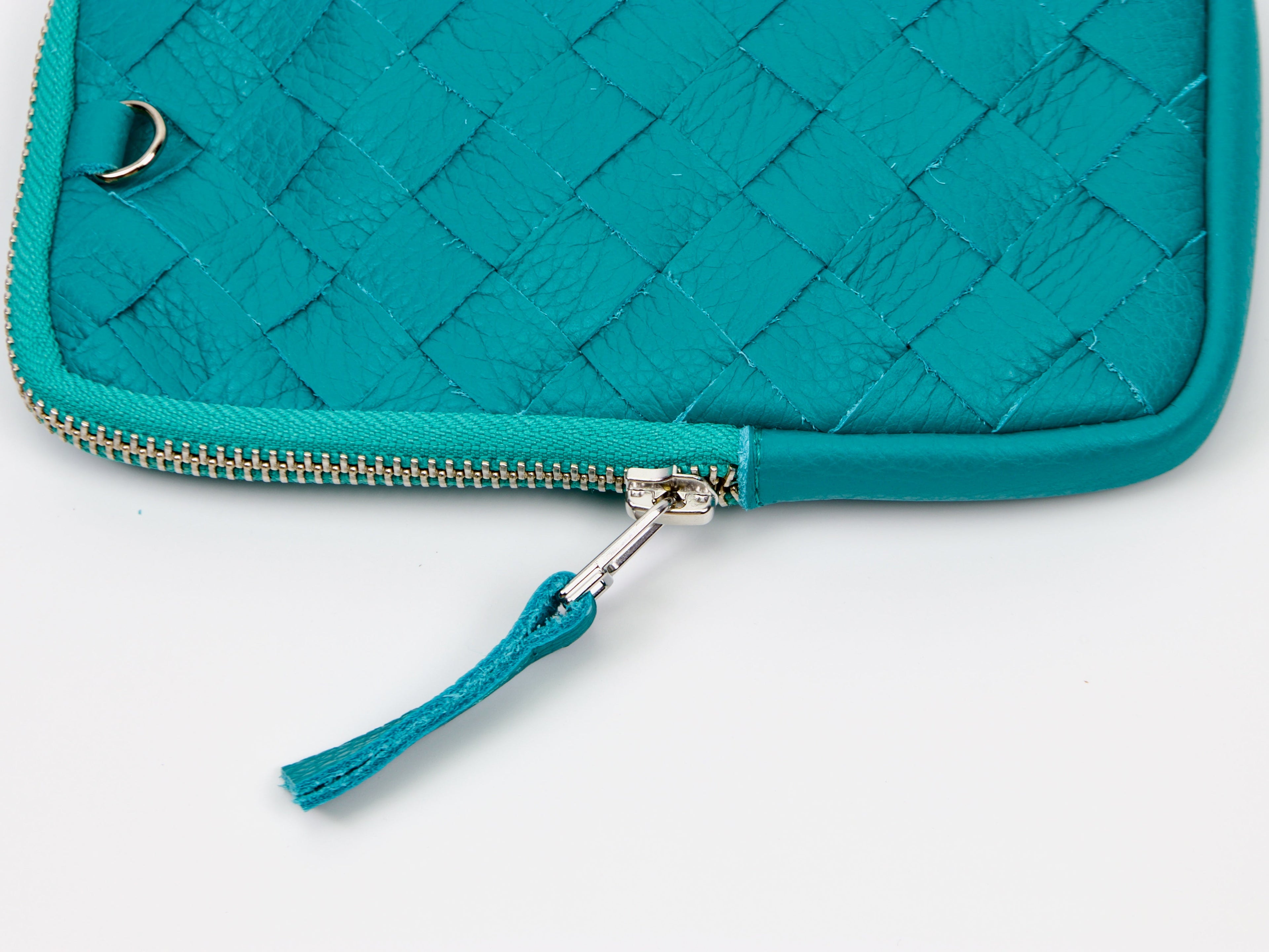 milloo Slim Pen Case Handwoven Turquoise