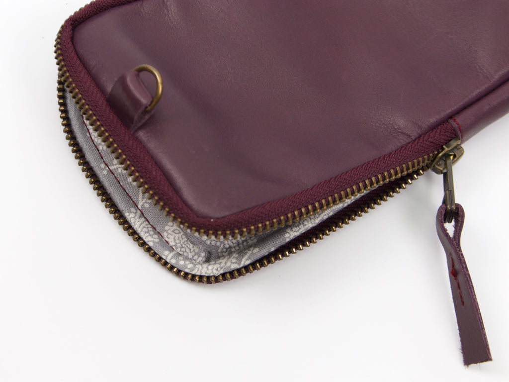 milloo Slim Pen Case Dark Plum