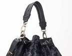 milloo Danae Bucket Bag Black Handwoven