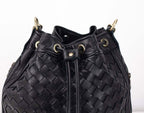milloo Danae Bucket Bag Black Handwoven