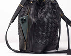 milloo Danae Bucket Bag Black Handwoven
