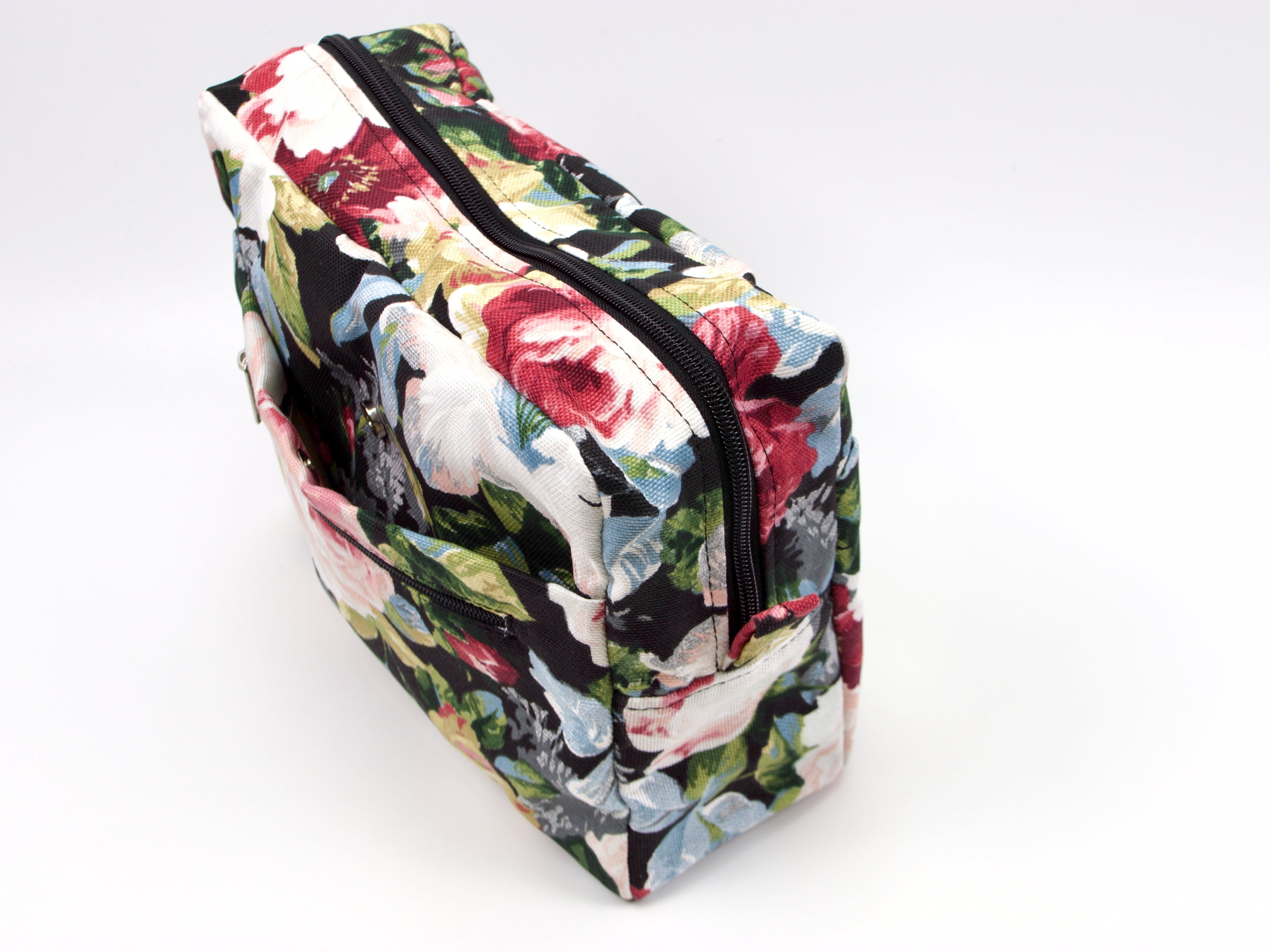 Ydra Organizer Black Floral Canvas