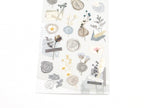 Mind Wave Wax Seal Floral Stickers