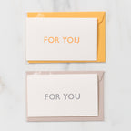 Mini 1 Word Greeting Cards / Letterpress Letters