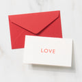 Mini 1 Word Greeting Cards / Letterpress Letters