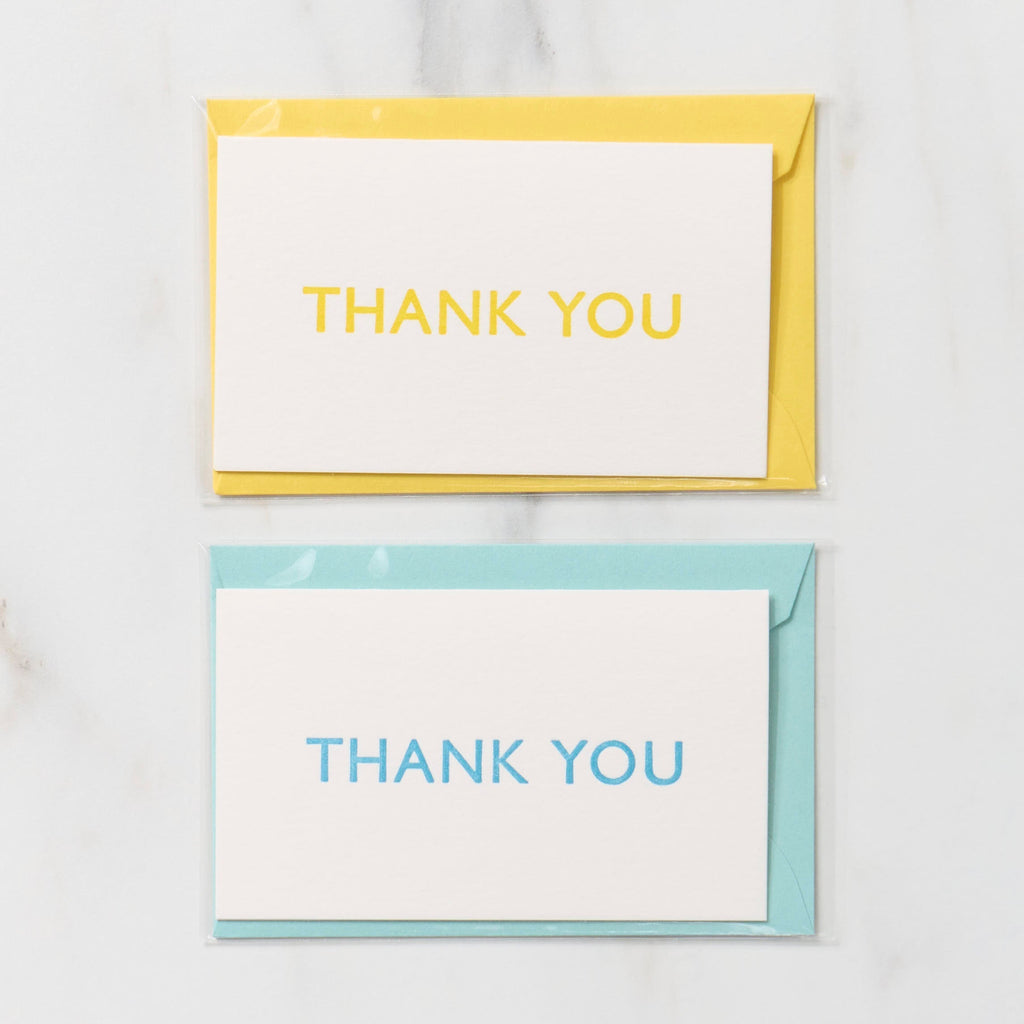 Mini 1 Word Greeting Cards / Letterpress Letters