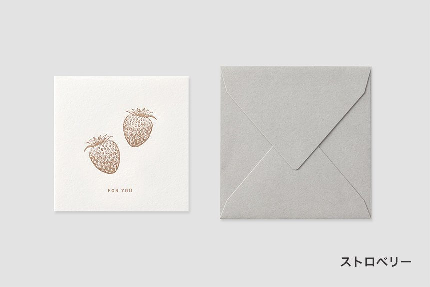 Mini Square Message Card with Envelope / TOUCH & FLOW