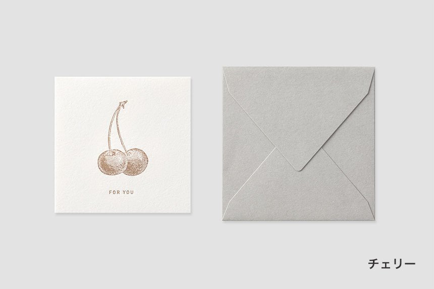 Mini Square Message Card with Envelope / TOUCH & FLOW