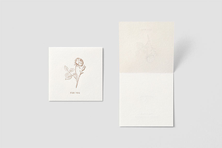 Mini Square Message Card with Envelope / TOUCH & FLOW