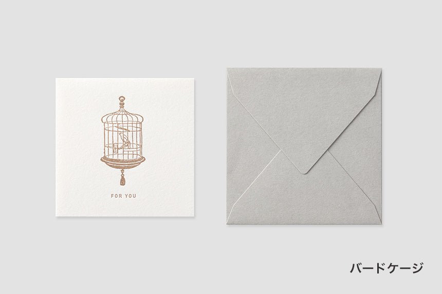 Mini Square Message Card with Envelope / TOUCH & FLOW