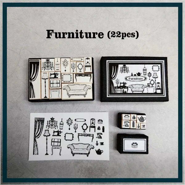 Miniature DIY Retro Stamp Kit / TOKYO NEEET