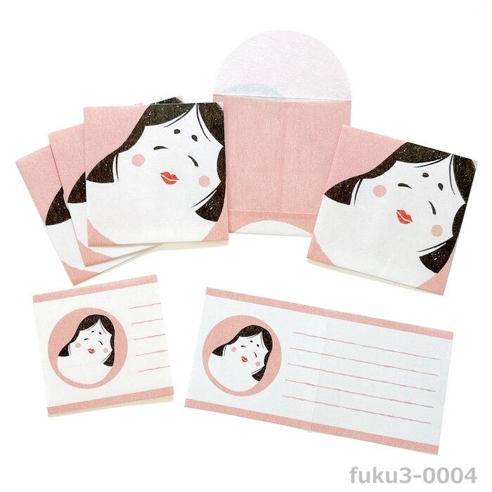 Mino Washi Mashikaku Pochibun Square Mini Letter Set / Furukawa Shiko