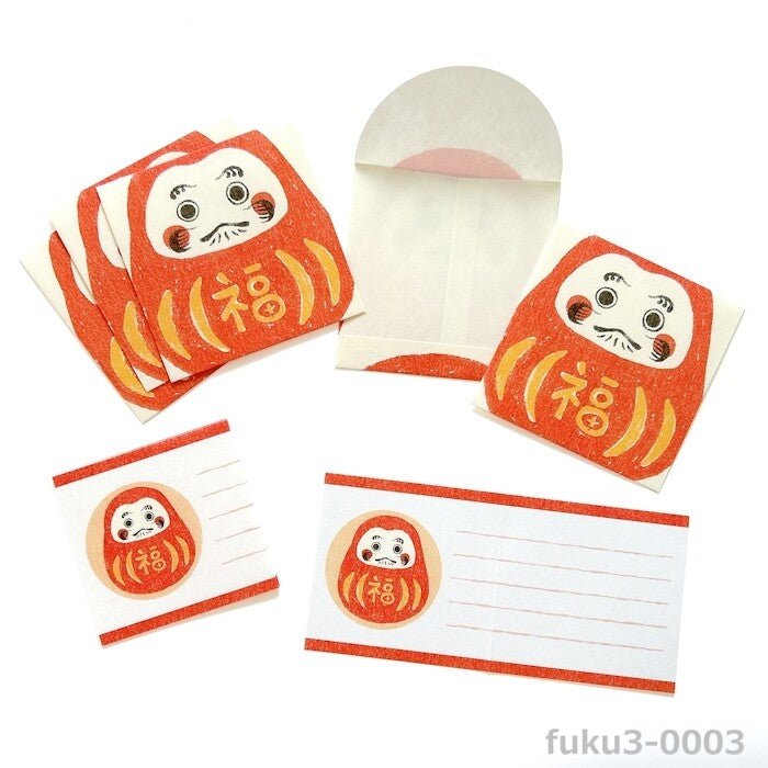 Mino Washi Mashikaku Pochibun Square Mini Letter Set / Furukawa Shiko