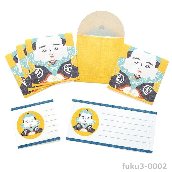 Mino Washi Mashikaku Pochibun Square Mini Letter Set / Furukawa Shiko