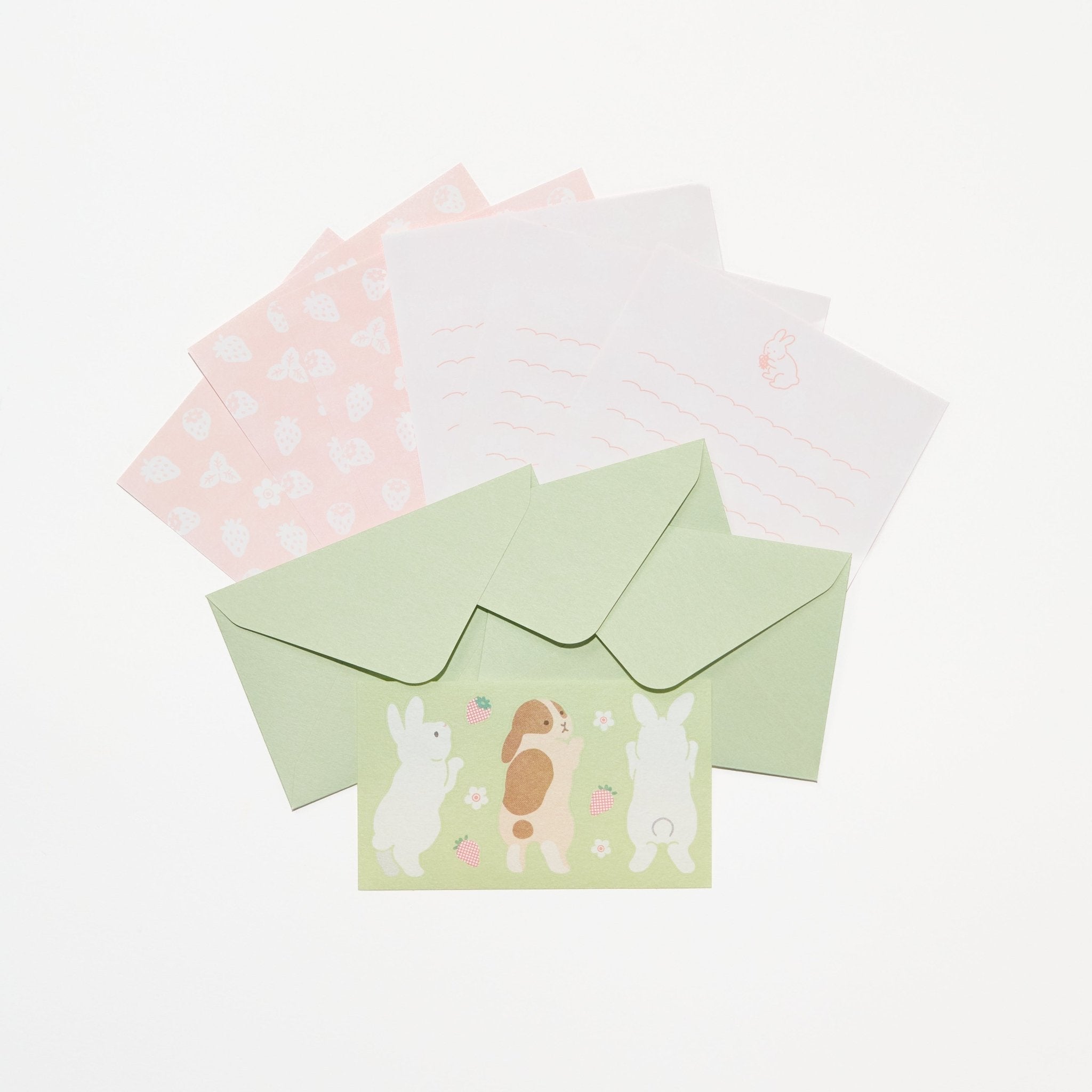 Mogu Mogu Animal Mini Letter Set / MIDORI