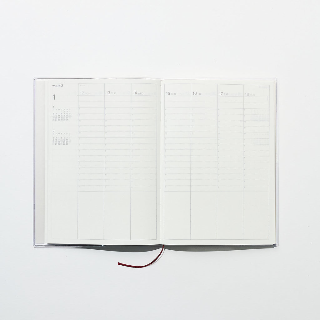 Monday Start Vertical Planner 2026 / MUJI