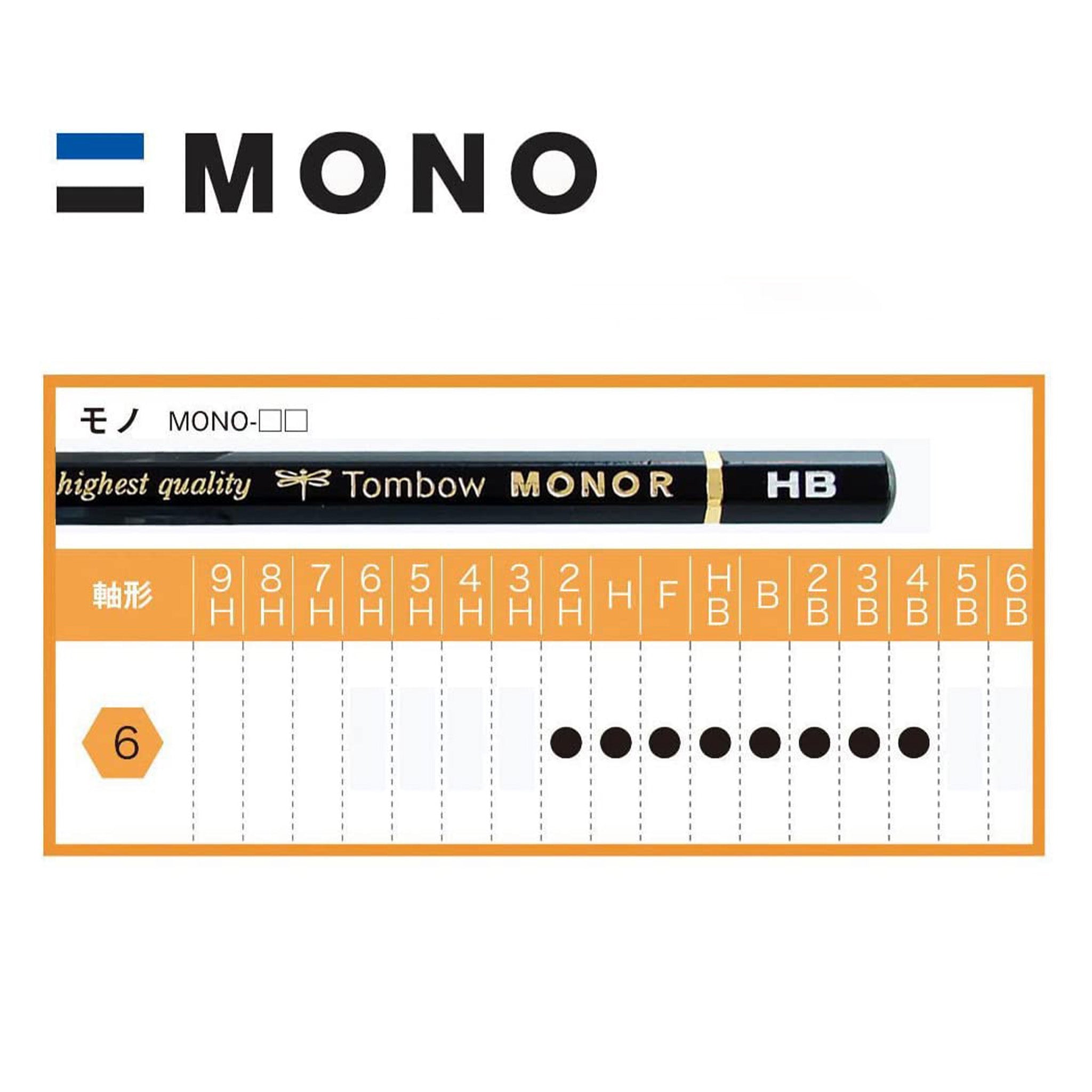 MONO-R S Wooden Pencil 1 Dozen Pack / Tombow