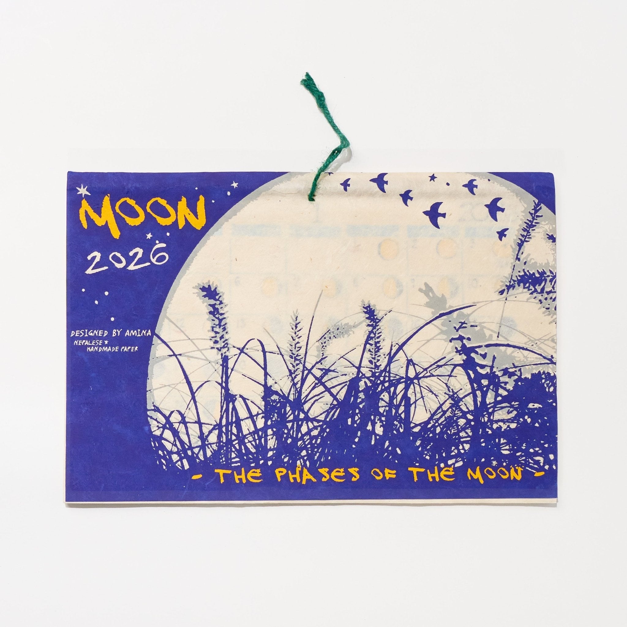 Moon Phase Calendar 2026 Designed by Amina / Amina Collection Co., Ltd.