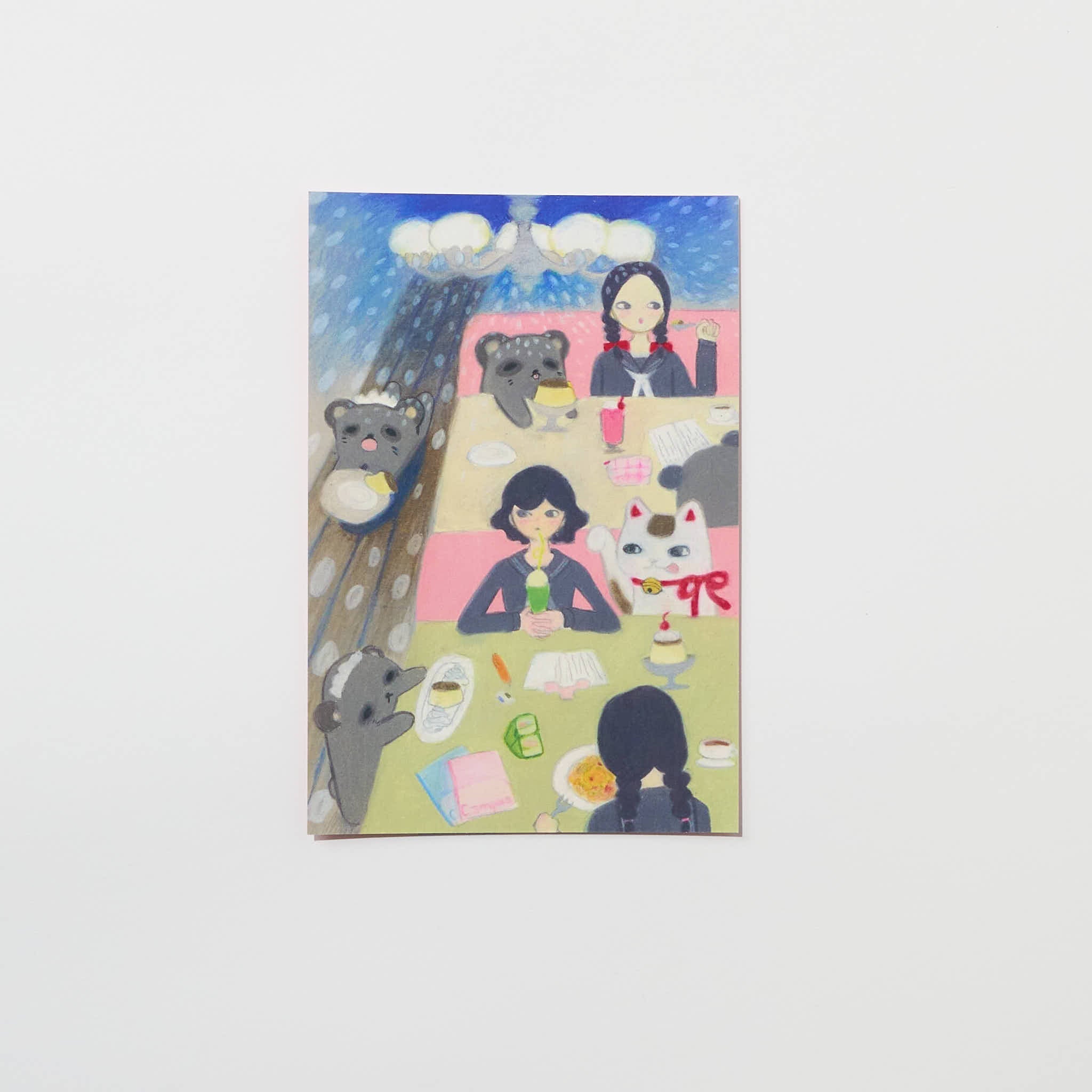 "More Pudding!" Postcard by Naomi Karabin / Bungu