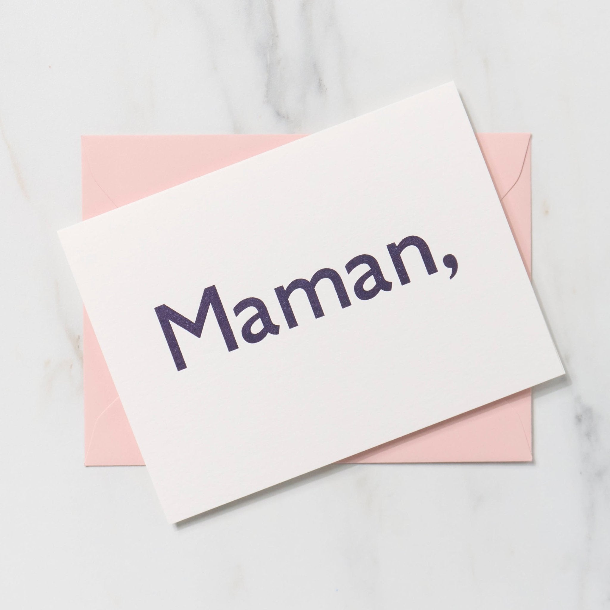 Mother's Day Greeting Cards / Letterpress Letters