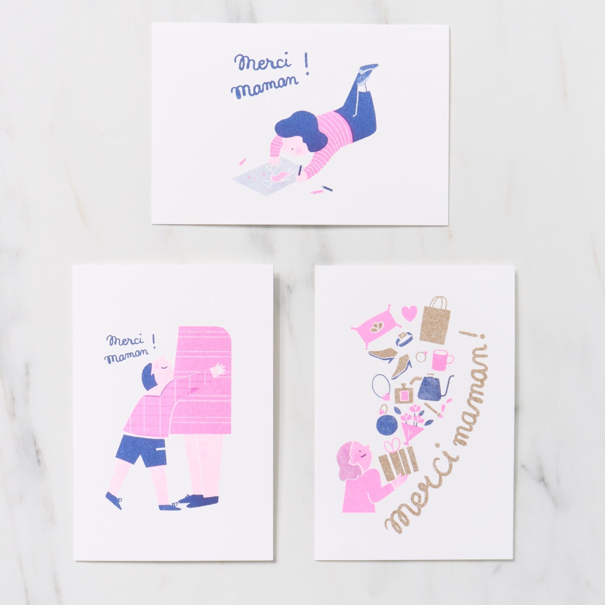 Mother's Day Greeting Cards / Letterpress Letters