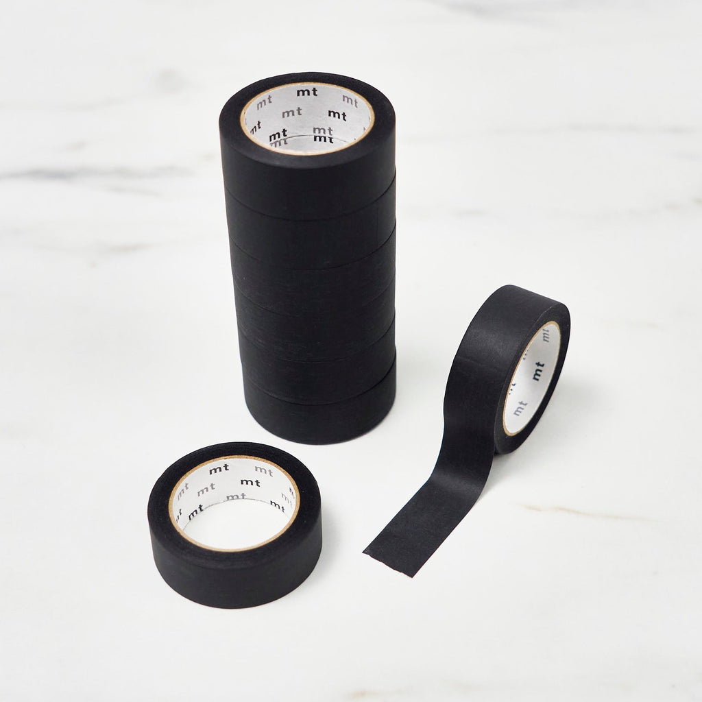 mt 1P Matte Black Masking Tape 8 Roll Set / Kamoi Kakoshi