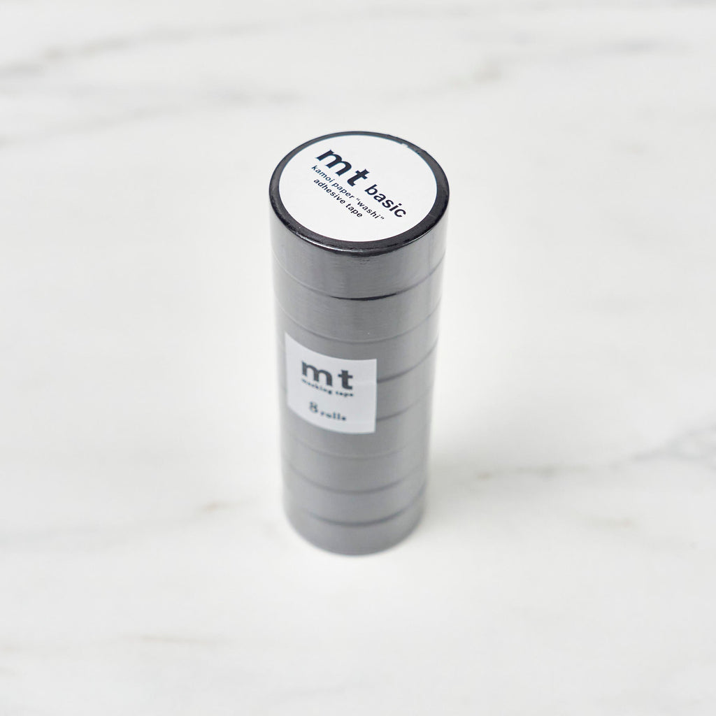 mt 1P Matte Black Masking Tape 8 Roll Set / Kamoi Kakoshi