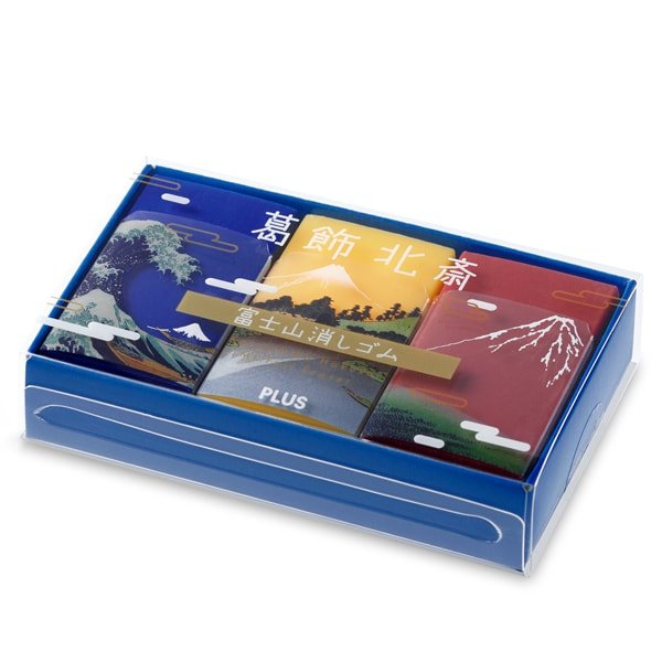 Mt Fuji Eraser Katsushika Hokusai Set of 3 AIR IN / PLUS