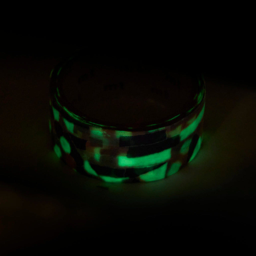 mt x Minä Perhonen Glow In The Dark Light Collage Masking Tape / Kamoi Kakoshi