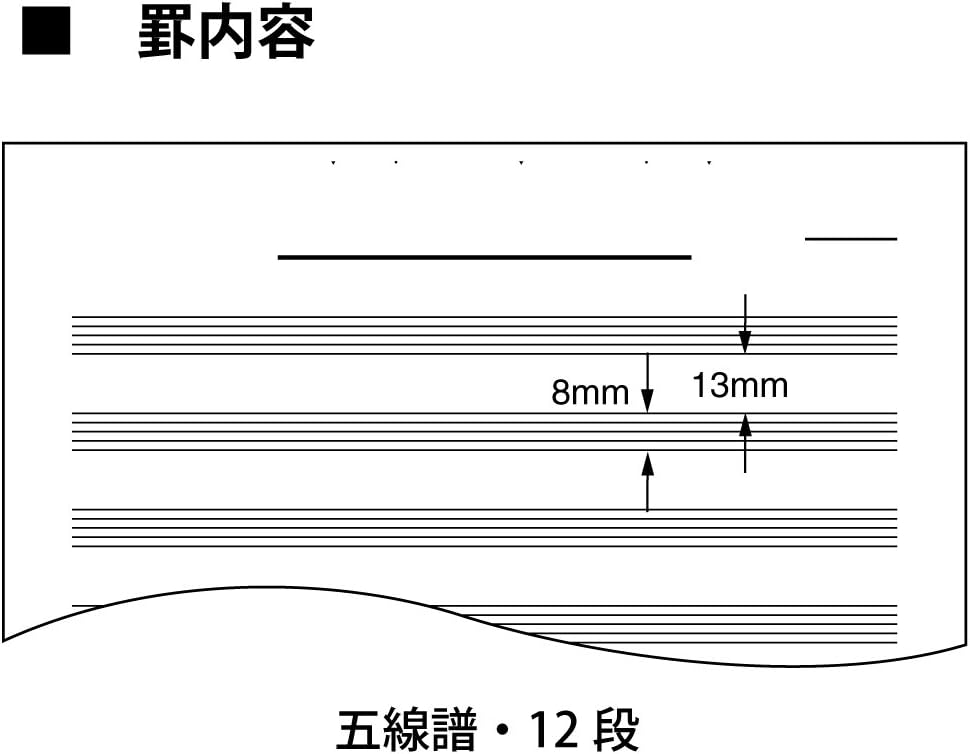 Music Notebook Single-Sided A4 / KOKUYO