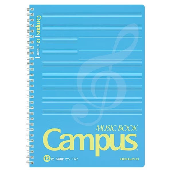 Music Notebook Twin Ring Semi B5 / KOKUYO
