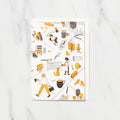 "My Favorite Town" Yo Hosoyamada Risograph Card / Letterpress Letters