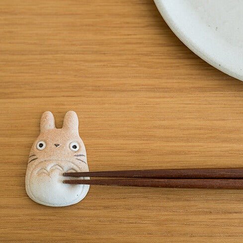 My Neighbor Totoro Shigarakiyaki Ceramic Chopstick Rest Studio Ghibli / Meizan Kiln