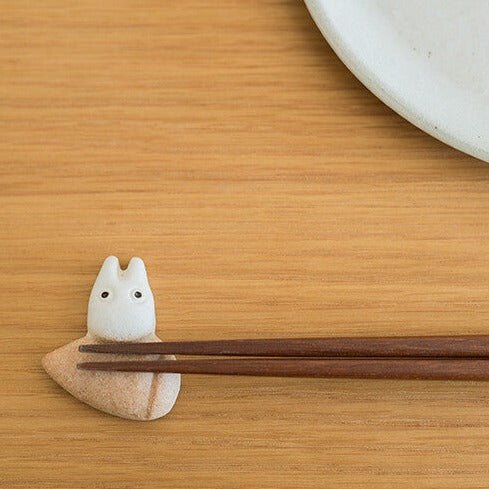 My Neighbor Totoro Shigarakiyaki Ceramic Chopstick Rest Studio Ghibli / Meizan Kiln