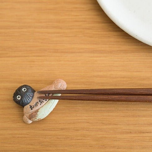 My Neighbor Totoro Shigarakiyaki Ceramic Chopstick Rest Studio Ghibli / Meizan Kiln