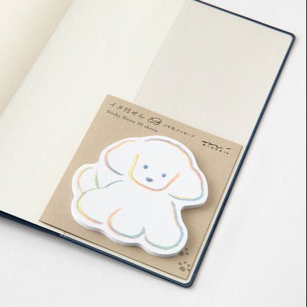 Natsumi Teraoka Dog Die-Cut Sticky Notes / MIDORI