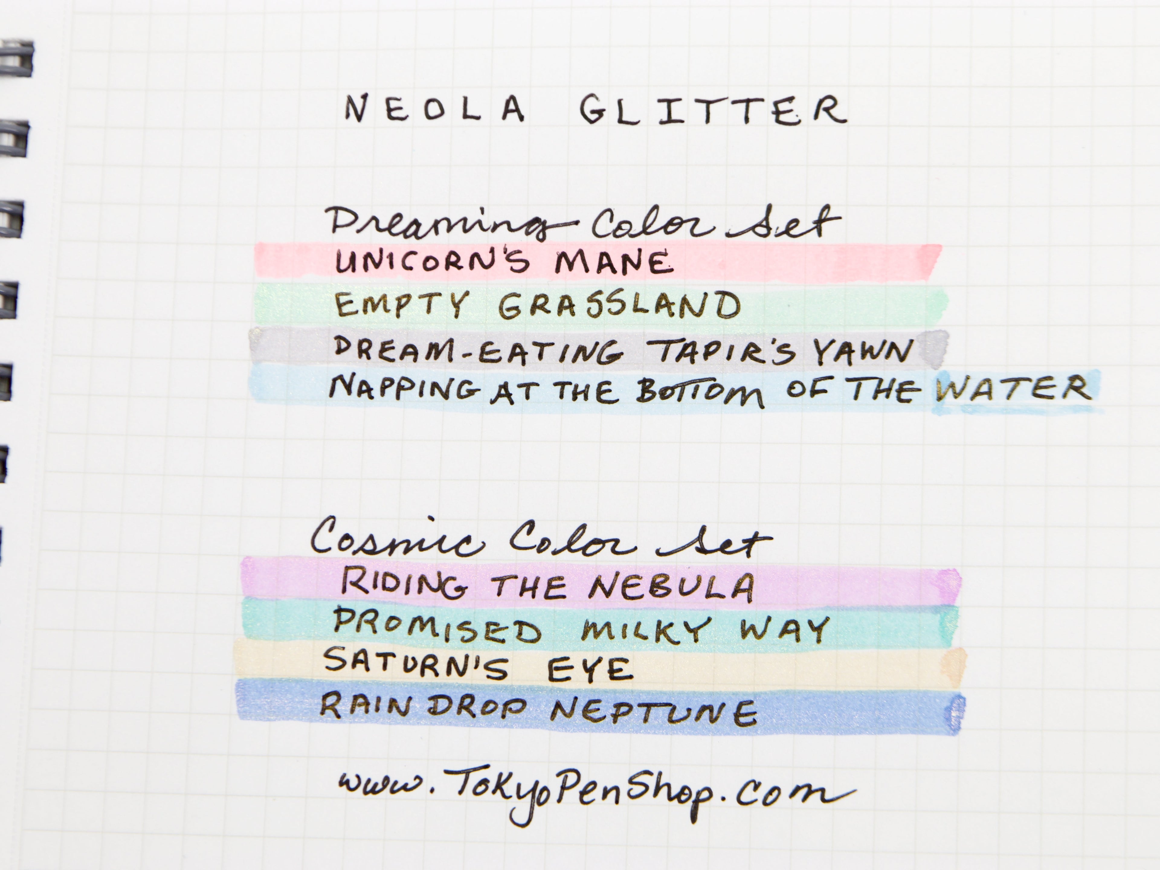 Sun-Star Neola Glitter Marker 4 Color Set