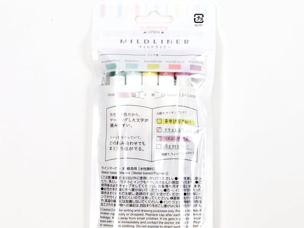 Zebra MildLiner 5-pack