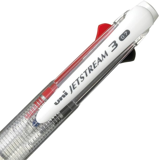 Uni Jetstream 3 Three Ink Multi Color Pen - Clear - 0.7mm