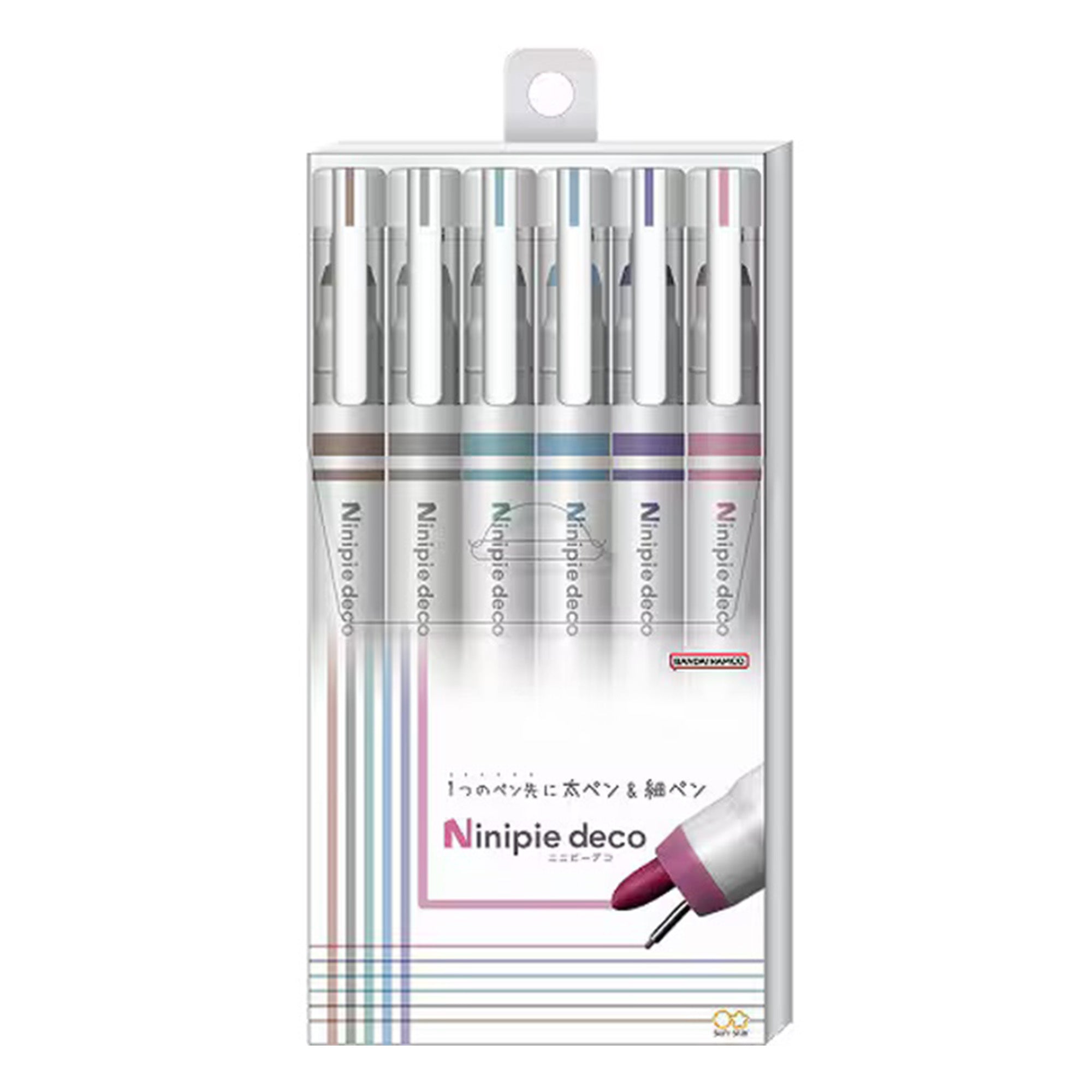 Ninipie Deco Dual Headed Pen Marker / Sun-Star