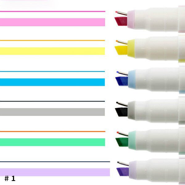 Ninipie Pen&Marker Highlighters 6 Color Set / Sun-Star