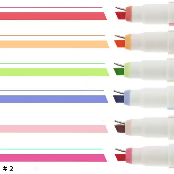 Ninipie Pen&Marker Highlighters 6 Color Set / Sun-Star