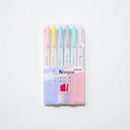 Ninipie Pen&Marker Highlighters 6 Color Set / Sun-Star
