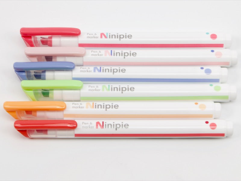 Sun-Star Ninipie BOLD Pen and Marker 6 Color Set