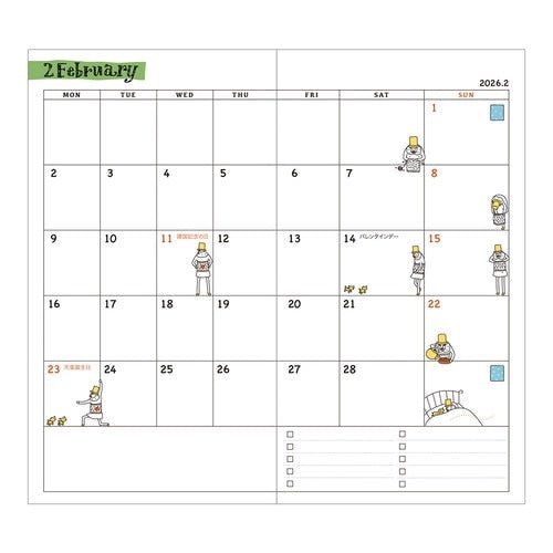 "Ojisan" Pocket Diary 2026 / MIDORI