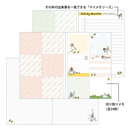 "Ojisan" Pocket Diary 2026 / MIDORI